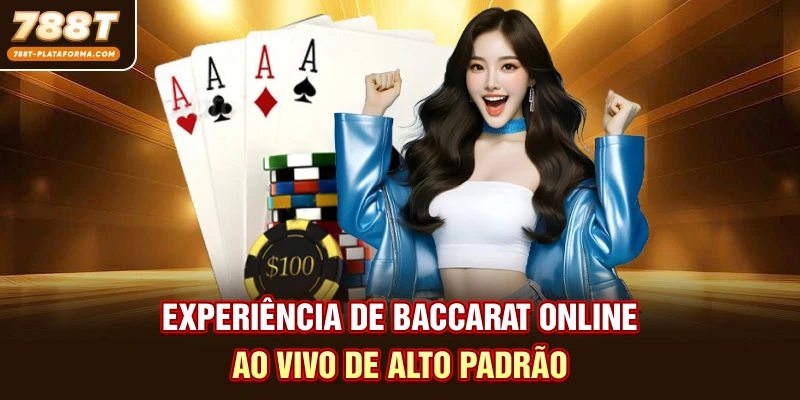 Experiência de baccarat online ao vivo de alto padrão