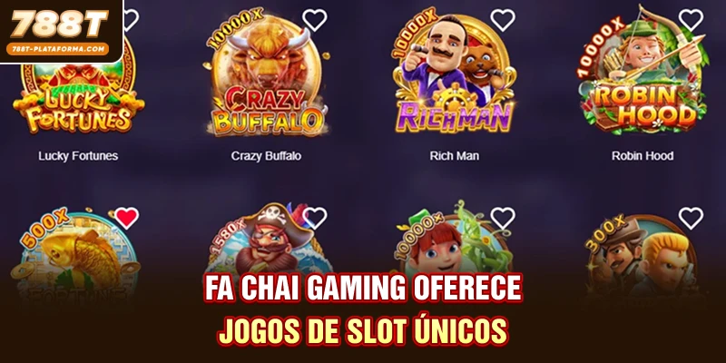 Fa Chai Gaming oferece jogos de slot únicos