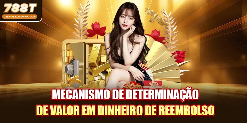 Mecanismo de determinação de valor em dinheiro de reembolso